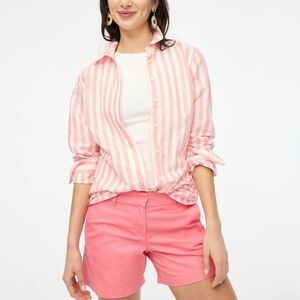 J.Crew Striped Linen-blend Button-up Shirt